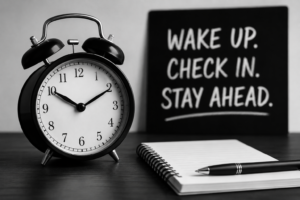 The Wake-Up Call weekly 10-minute check-in between community board leadership and property management